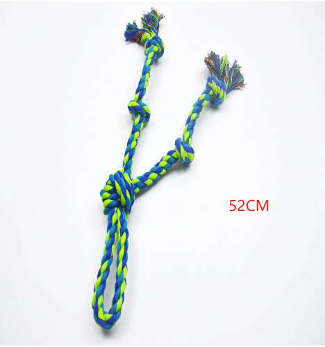 Heavy Duty Rope Knot Dog Toy — Tug of War & Dental Chew