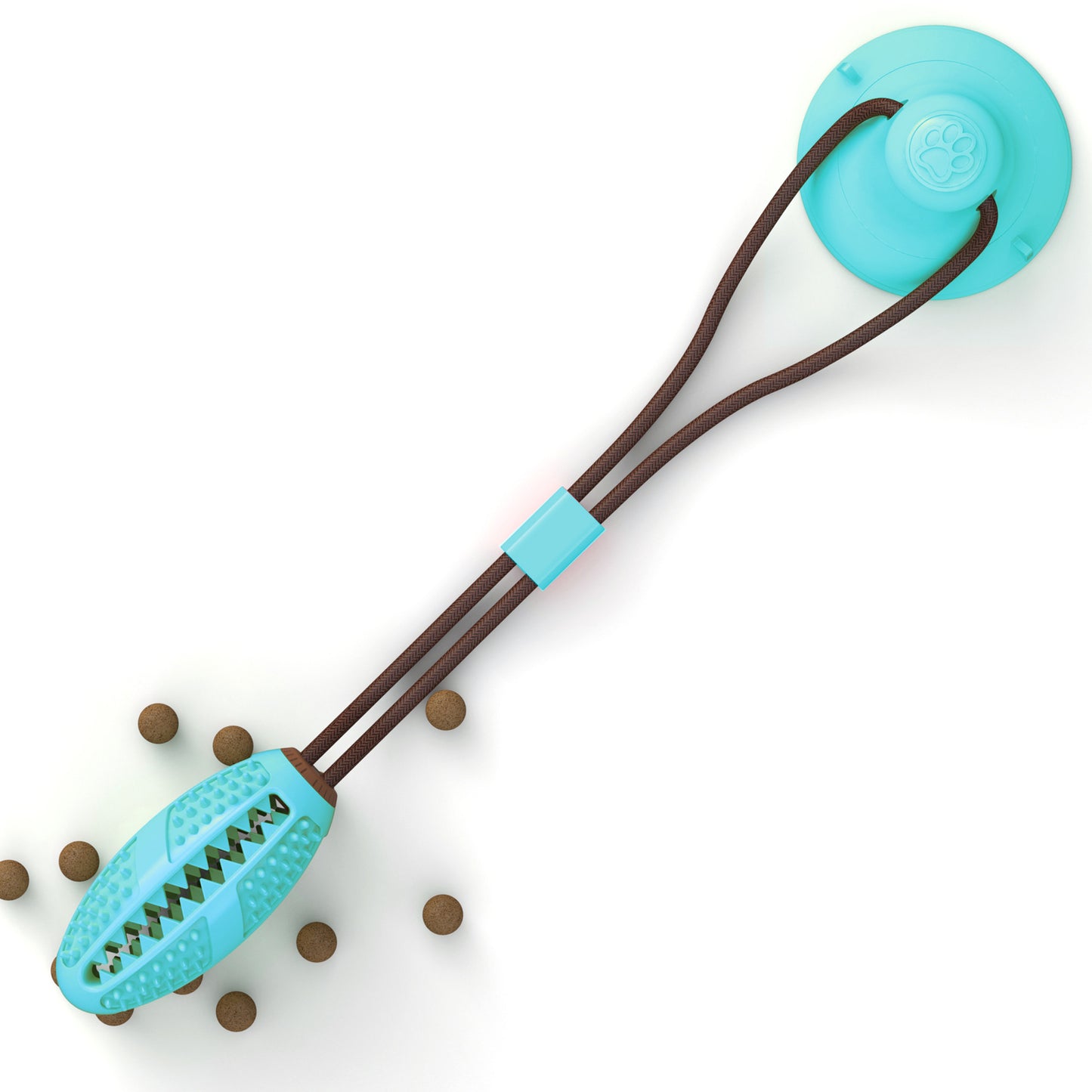 Interactive Suction Cup Dog Toy — Tug, Chew & Teeth Cleaning Ball