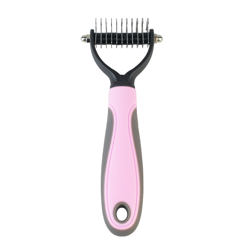 Professional Dog Dematting Comb — Removes Knots & Tangles