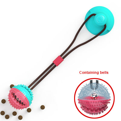 Interactive Suction Cup Dog Toy — Tug, Chew & Teeth Cleaning Ball