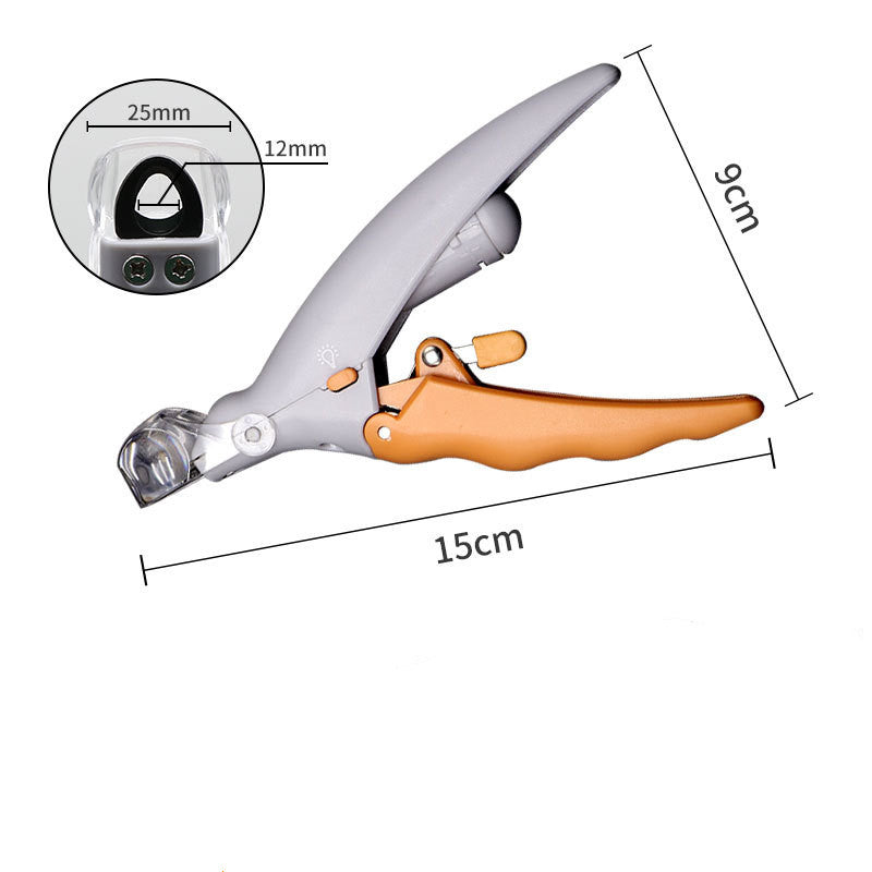 LED Dog Nail Clippers — Built-in Light & Magnifier