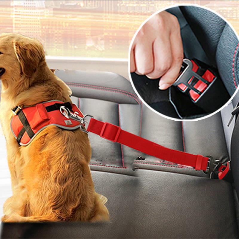 Dog Car Seatbelt — Adjustable Safety Travel Belt