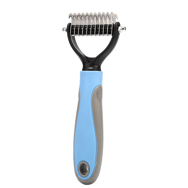 Professional Dog Dematting Comb — Removes Knots & Tangles