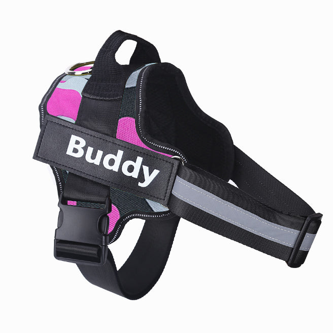 Personalised No Pull Dog Harness — Custom Name Tag
