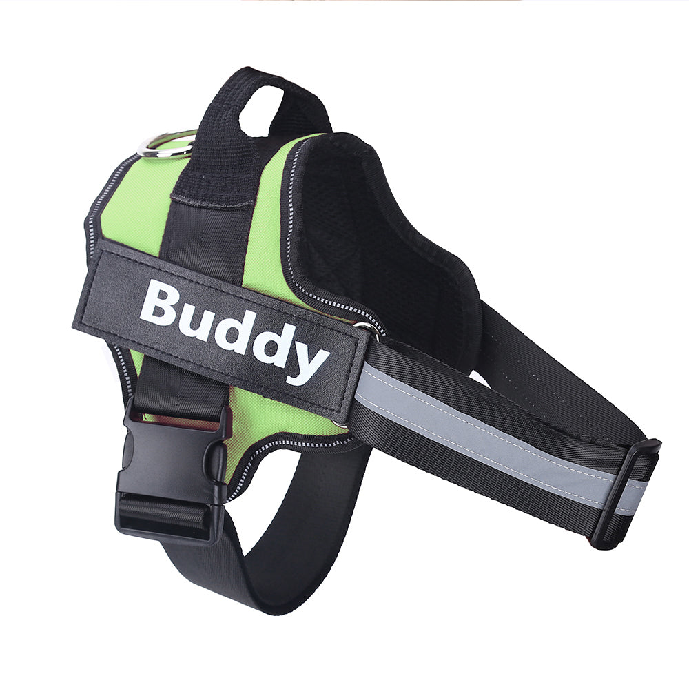 Personalised No Pull Dog Harness — Custom Name Tag