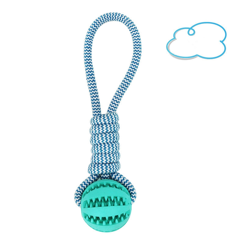 Interactive Rope Ball Dog Toy — Chew & Tug of War