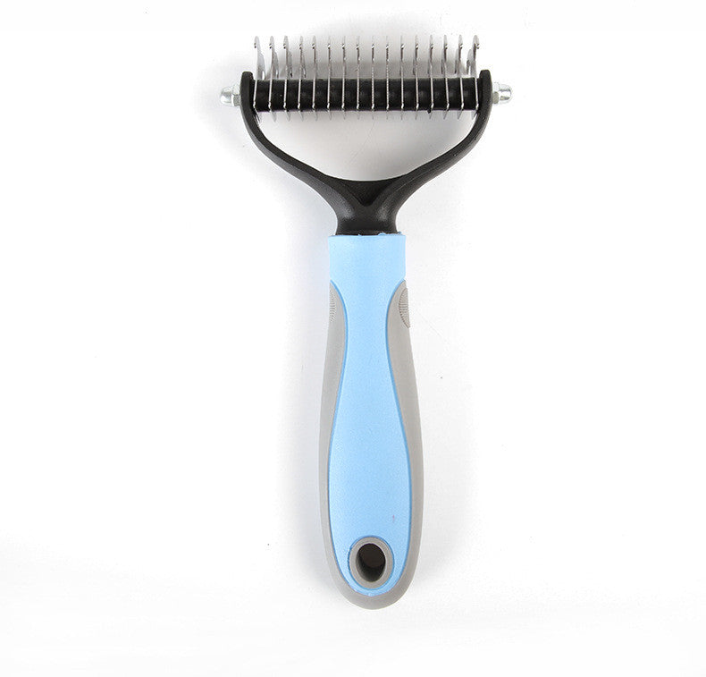 Professional Dog Dematting Comb — Removes Knots & Tangles