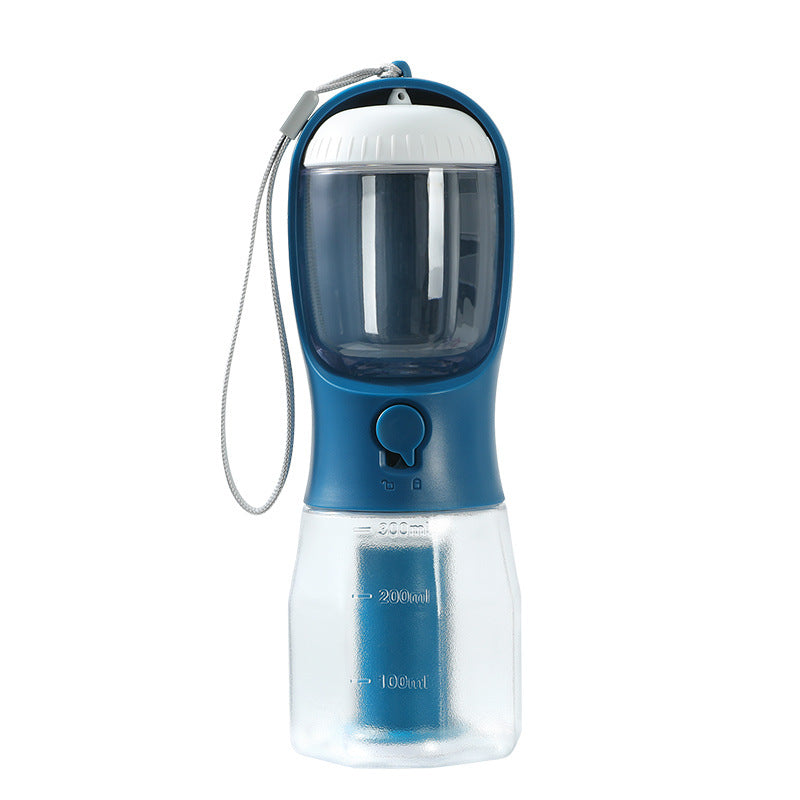 3-in-1 Dog Water Bottle — Water, Food & Waste Bags