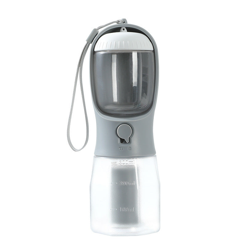 3-in-1 Dog Water Bottle — Water, Food & Waste Bags