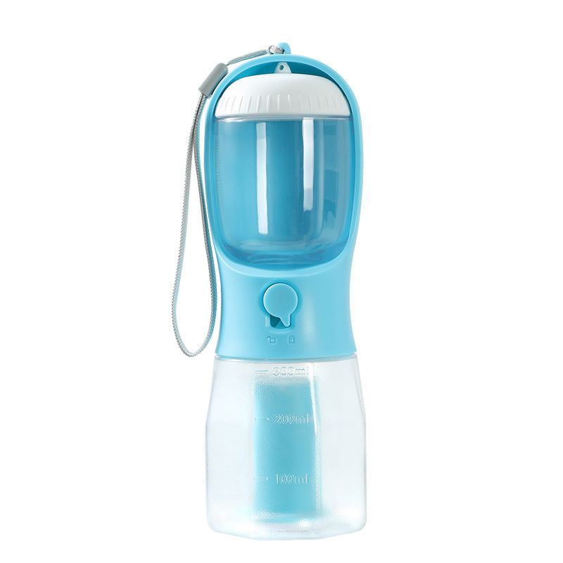 3-in-1 Dog Water Bottle — Water, Food & Waste Bags