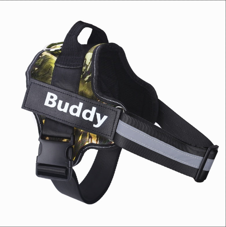 Personalised No Pull Dog Harness — Custom Name Tag