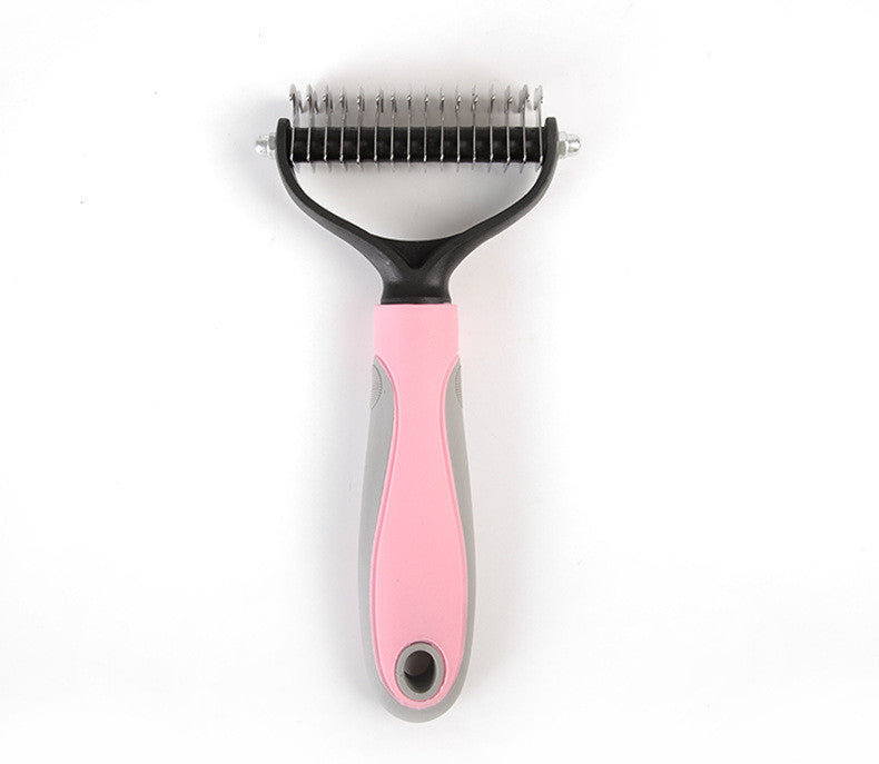 Professional Dog Dematting Comb — Removes Knots & Tangles