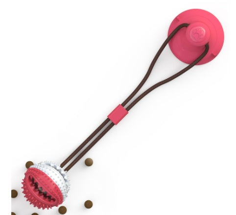 Interactive Suction Cup Dog Toy — Tug, Chew & Teeth Cleaning Ball