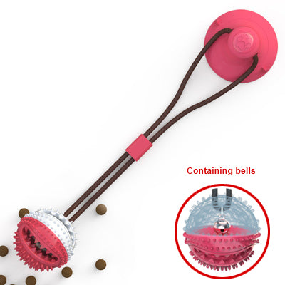 Interactive Suction Cup Dog Toy — Tug, Chew & Teeth Cleaning Ball