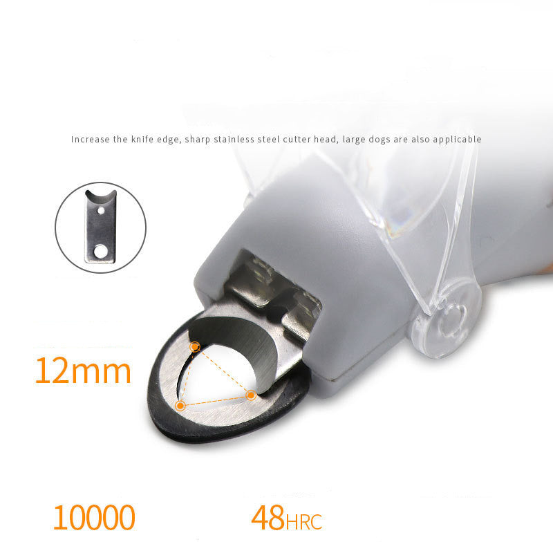 LED Dog Nail Clippers — Built-in Light & Magnifier