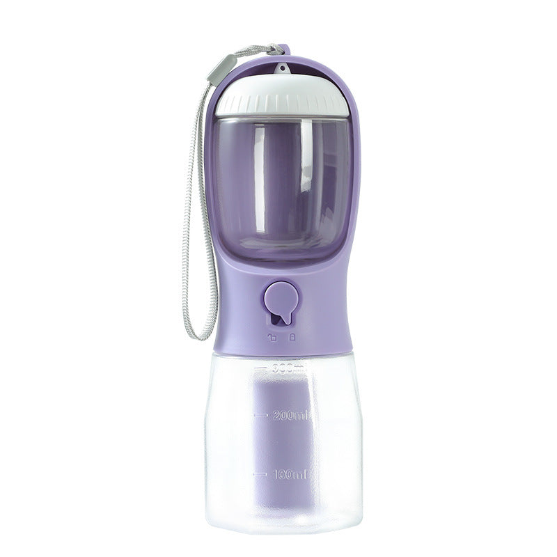 3-in-1 Dog Water Bottle — Water, Food & Waste Bags
