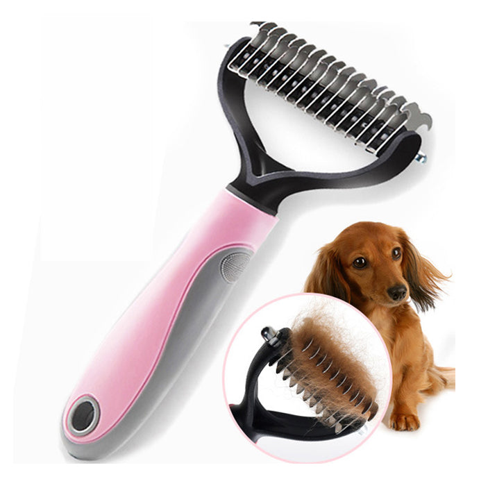 Professional Dog Dematting Comb — Removes Knots & Tangles