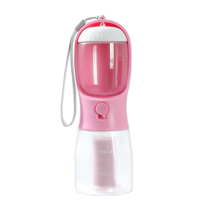 3-in-1 Dog Water Bottle — Water, Food & Waste Bags