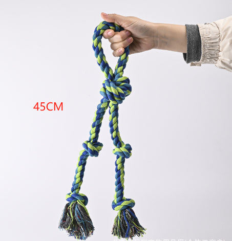 Heavy Duty Rope Knot Dog Toy — Tug of War & Dental Chew