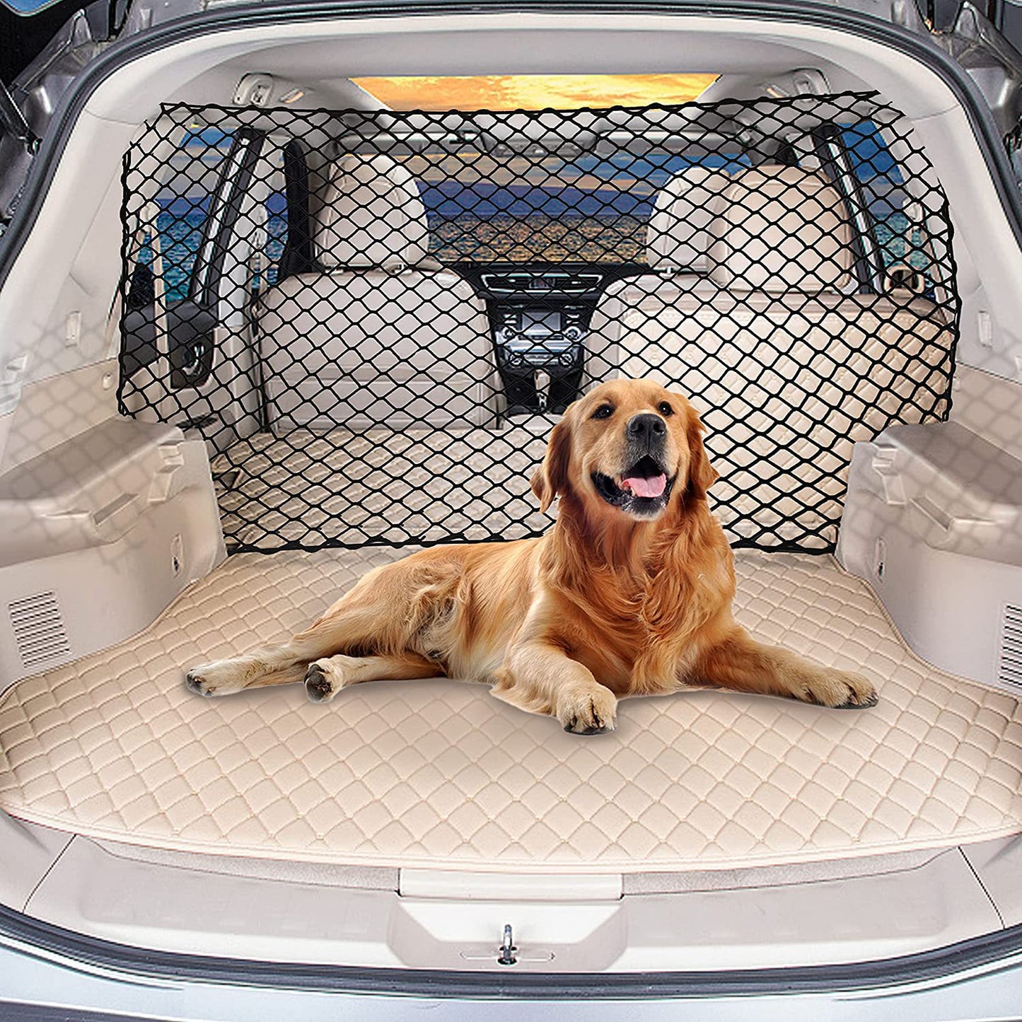 Dog Car Boot Barrier Net — Protective Safety Net